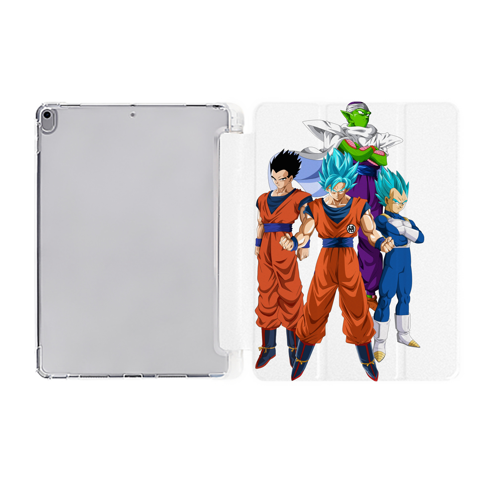 （画像用） ドラゴンボール DRAGON BALL IPad ケース ペン収納付き 三つ折りスタンド PUレザー×シリコン 対応機種9.5/10.5/10.9インチ